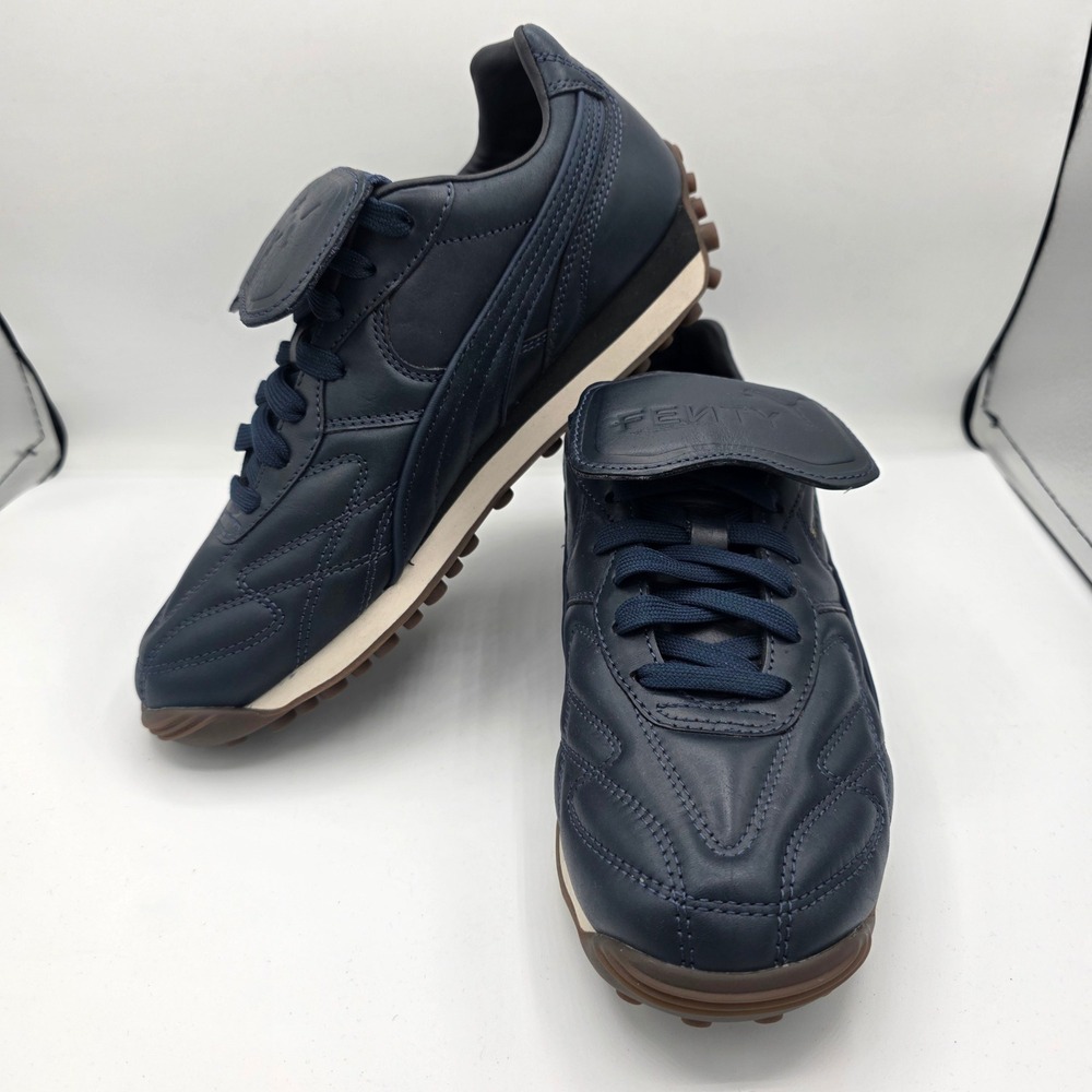NWOB Puma Fenty x Avanti VL Rihanna Club Navy Leather Shoes Women 9 399262-01
